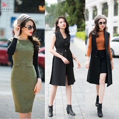 trang phục sát nách, trang phuc sat nach, đầm dạ sát sách, mangto sát nách, blazer sát nách