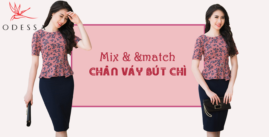 chân váy bút chì, chân váy bút chì đẹp, chân váy bút chì xẻ tà