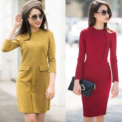 đầm mùa đông, chọn đầm theo dáng người, chọn đầm theo vóc dáng, chon dam theo dang nguoi, chon dam theo voc dang