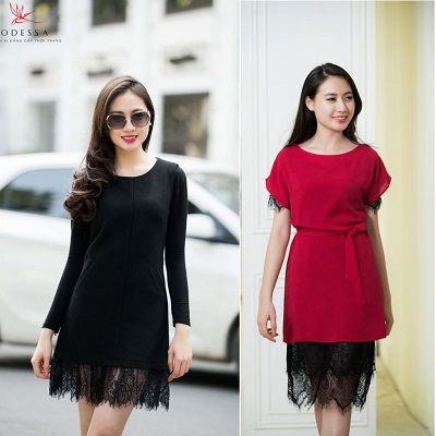 đầm phối ren, đầm công sở phối ren, đầm liền phối ren, dam phoi ren, dam lien phoi ren, dam cong so phoi ren