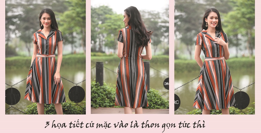 họa tiết hoa nhí, họa tiết chấm bi, họa tiết kẻ sọc, các họa tiết xinh, họa tiết mùa hè