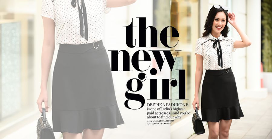 chân váy dạ, váy cạp cao, chân váy ôm 