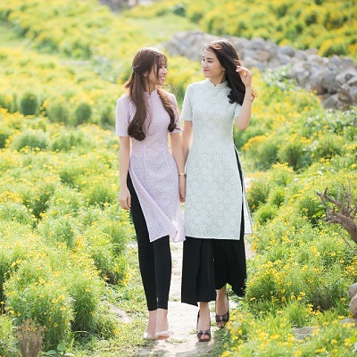 áo dài, áo dài cách tân, ao dai cach tan, cach mix ao dai