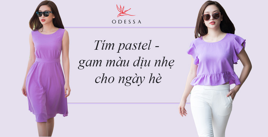 màu tím, màu tím pastel, màu tím lavender, trang phục màu tím, trang phuc mau tim, mau tim pastel