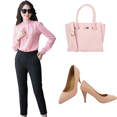 trang phục màu hồng, quần áo màu hồng, váy màu hồng, trang phuc mau hong, set do mau hong