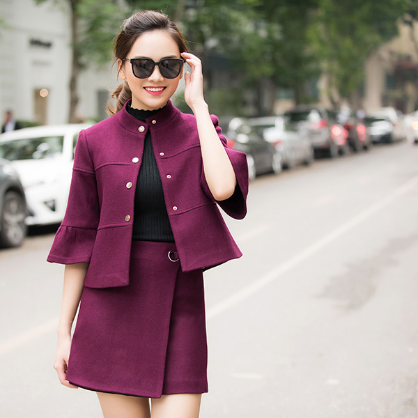 vest bộ đẹp, set bộ đẹp, áo khoác dạ đẹp 2018, áo khoác dạ dáng lửng đẹp, vest dạ dáng lửng đẹp