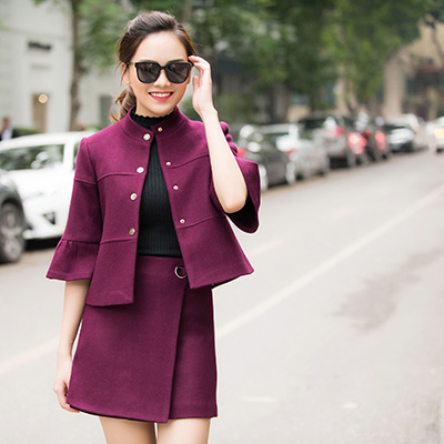 vest dạ tím, vest dạ, vest da nu, vest da tim