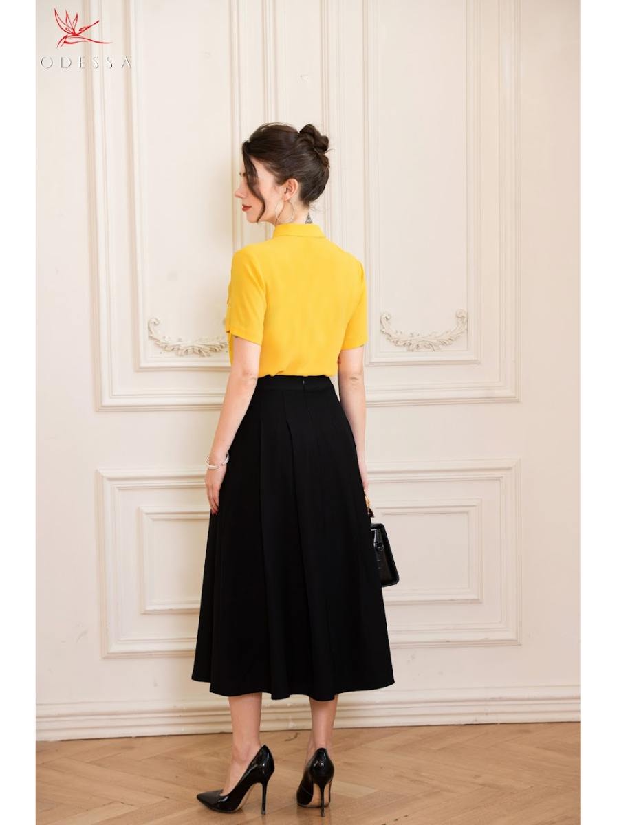 ÁO SƠ MI CỘC TAY PHỐI TÚI TRƯỚC NGỰC AS24-083