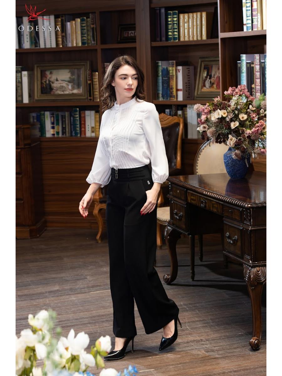 ÁO SƠ MI CỔ TRÒN THANH LỊCH AS25-002