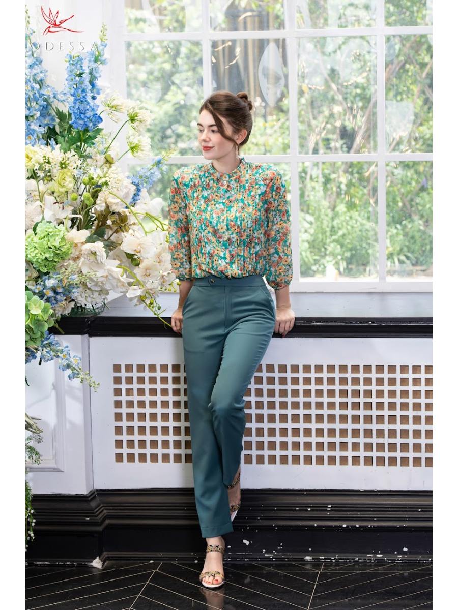 ÁO SƠ MI CỔ TRÒN THANH LỊCH AS25-002