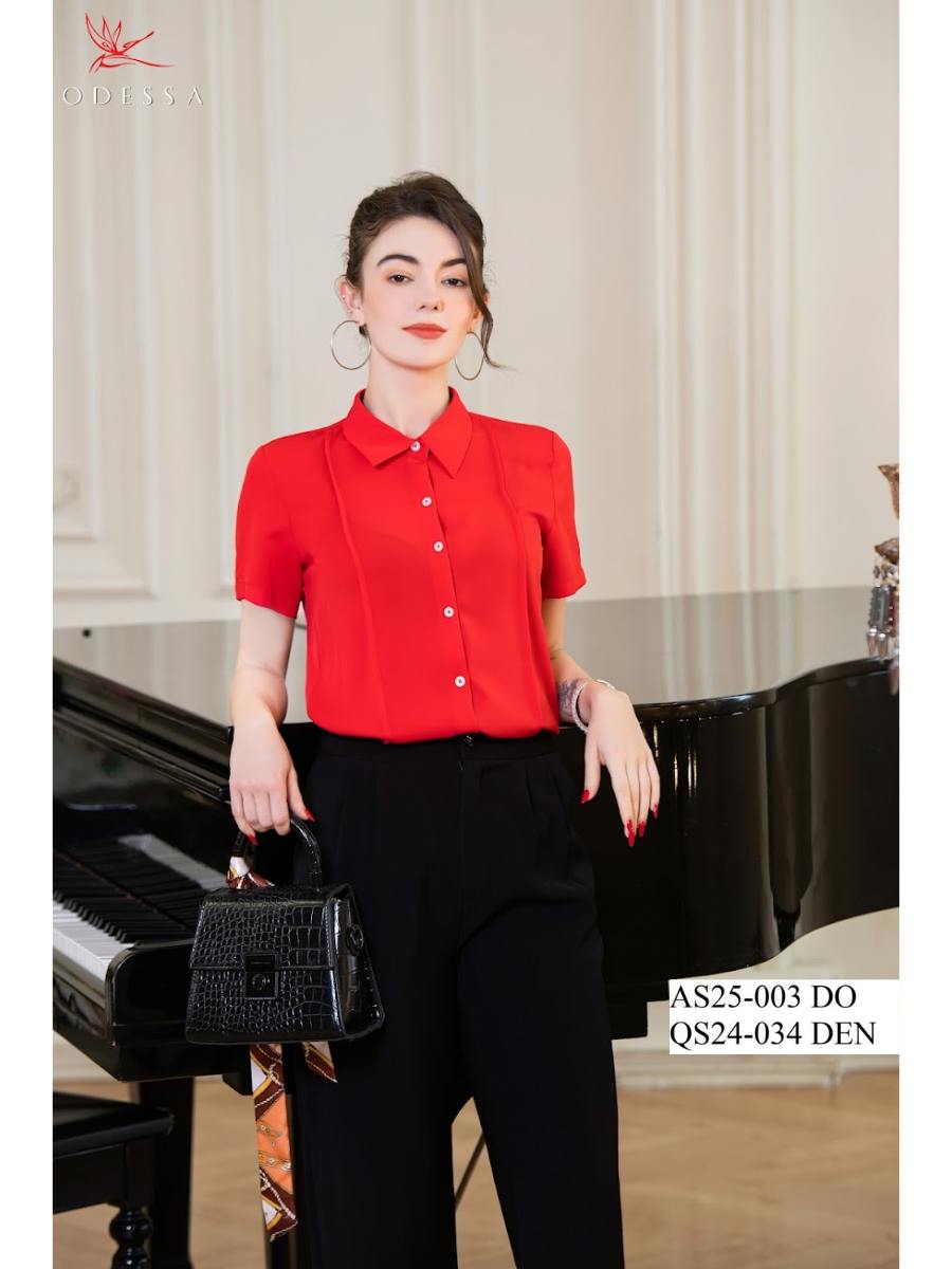 ÁO SƠ MI CỘC TAY CAO CẤP AS25-003