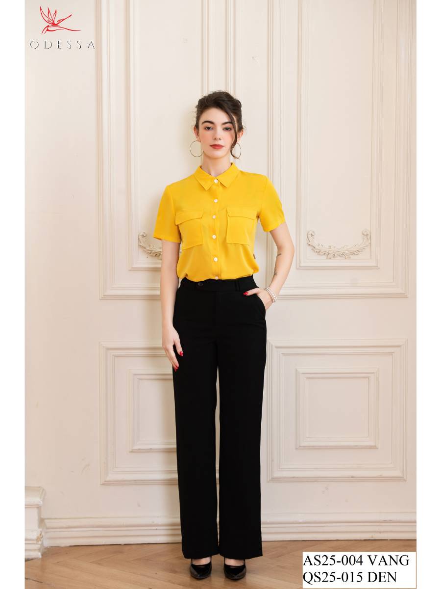 ÁO SƠ MI CỘC TAY THANH LỊCH  AS25-004
