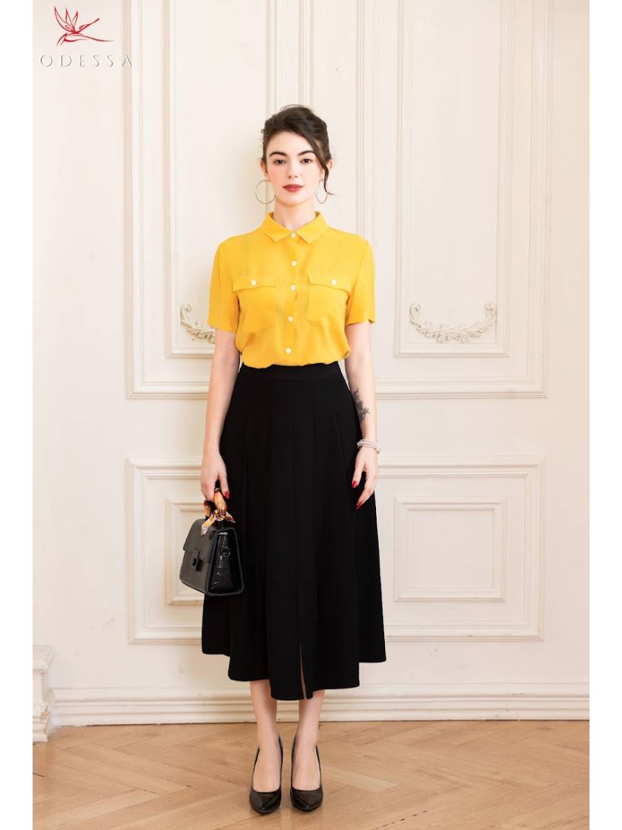 ÁO SƠ MI CỘC TAY THANH LỊCH  AS25-004