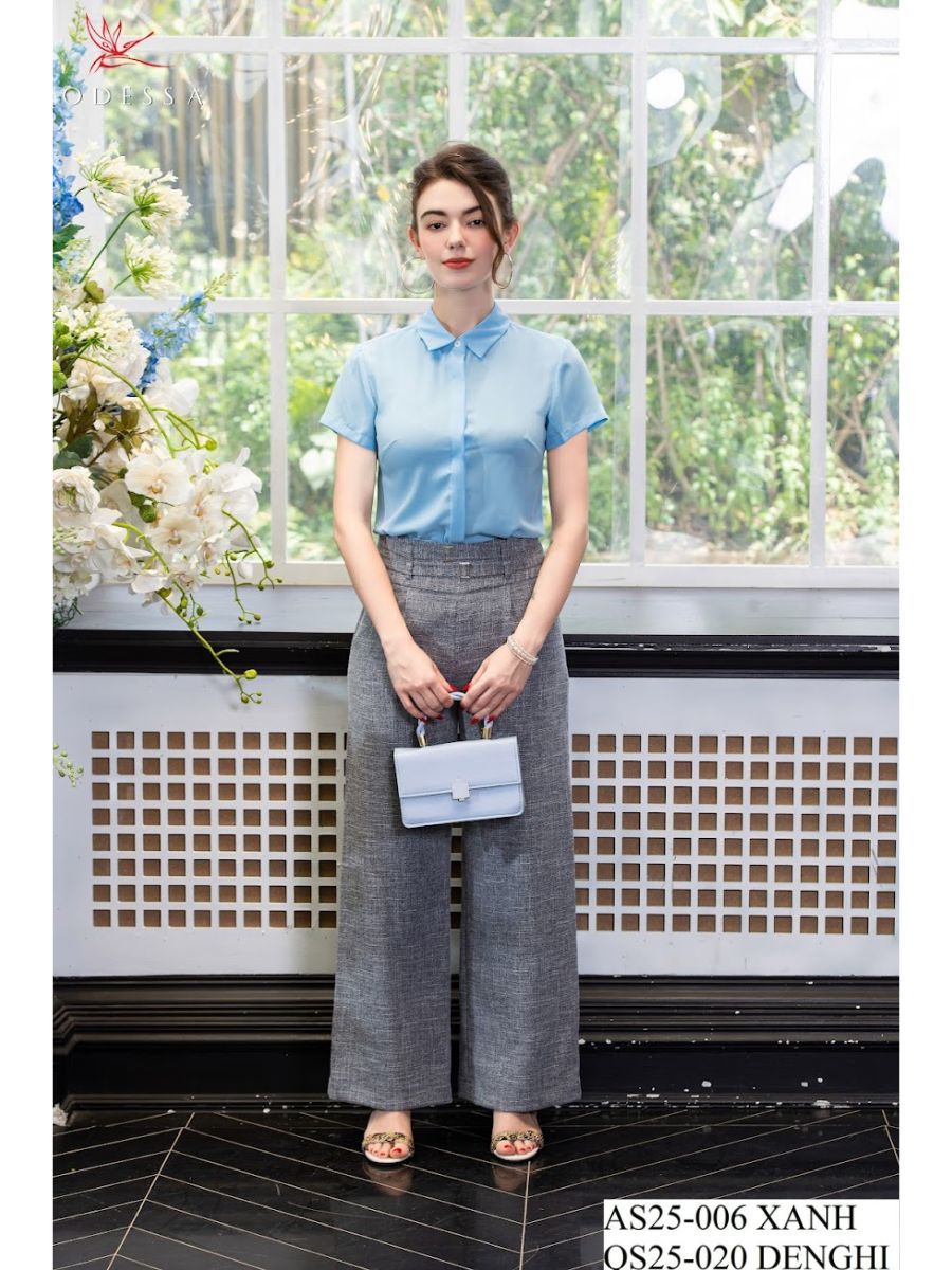 ÁO SƠ MI CỘC TAY SANG TRỌNG AS25-006