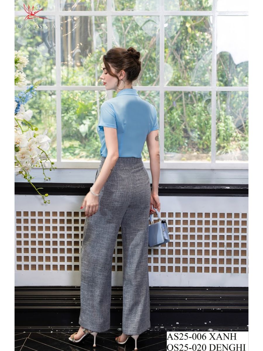 ÁO SƠ MI CỘC TAY SANG TRỌNG AS25-006