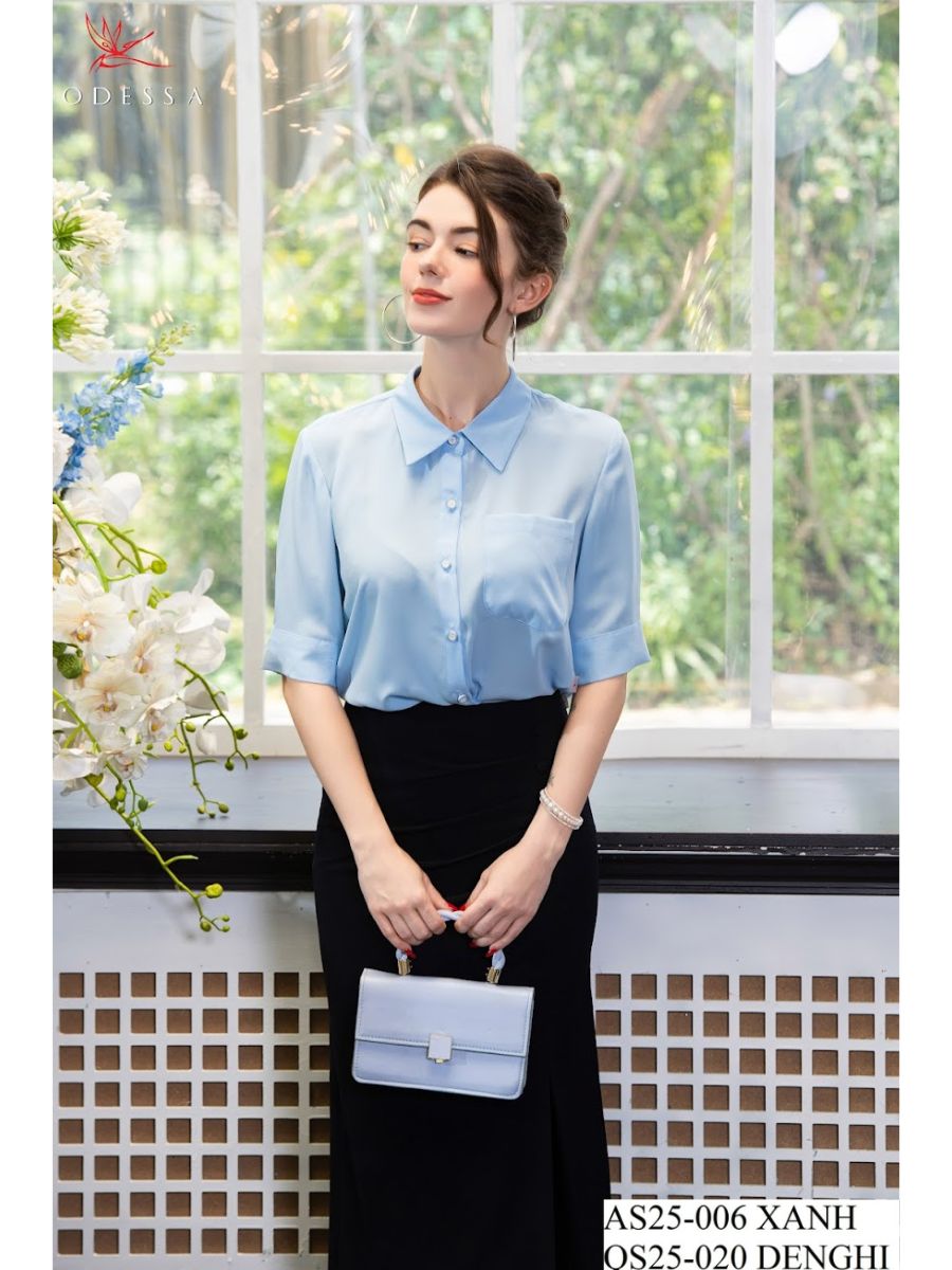 ÁO SƠ MI CỘC TAY SANG TRỌNG AS25-006