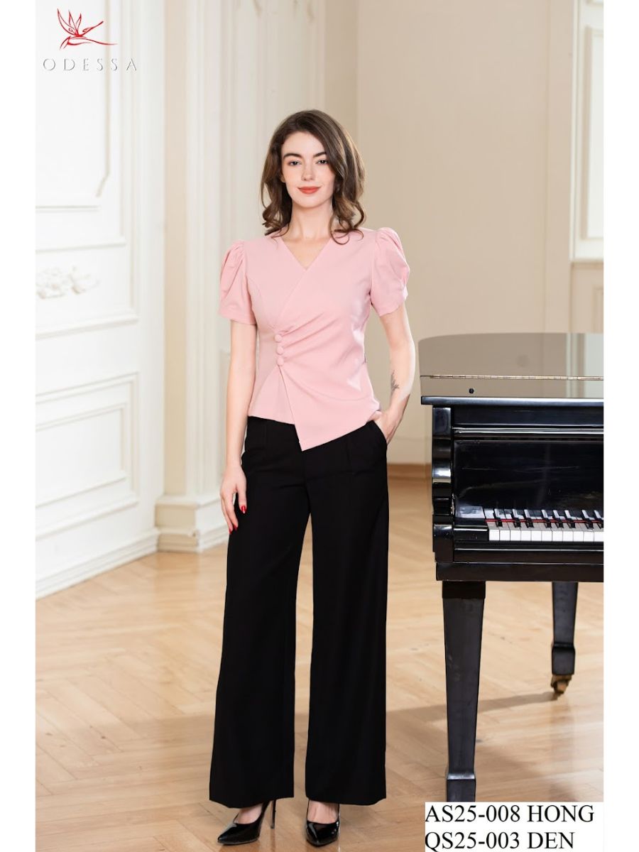 ÁO SƠ MI CỔ CHỮ V THANH LỊCH AS25-008