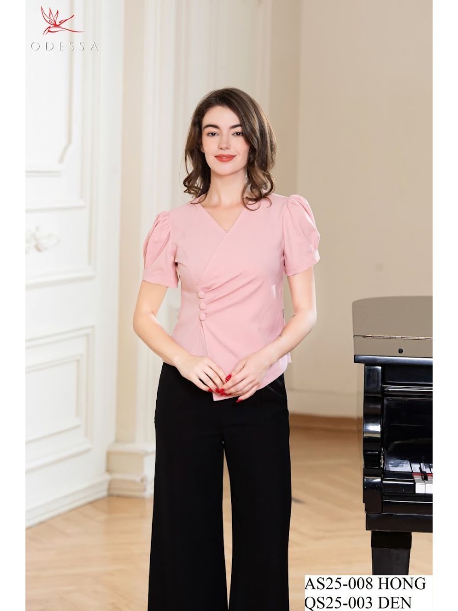 ÁO SƠ MI CỔ CHỮ V THANH LỊCH AS25-008