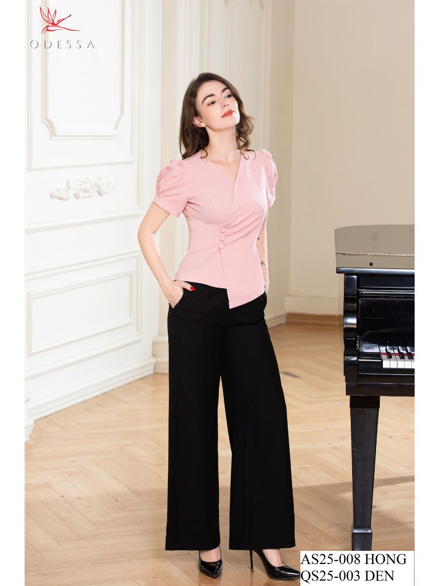 ÁO SƠ MI CỔ CHỮ V THANH LỊCH AS25-008