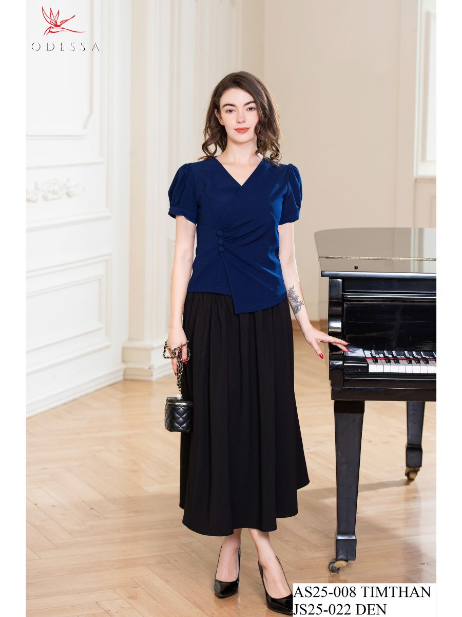 ÁO SƠ MI CỔ CHỮ V THANH LỊCH AS25-008