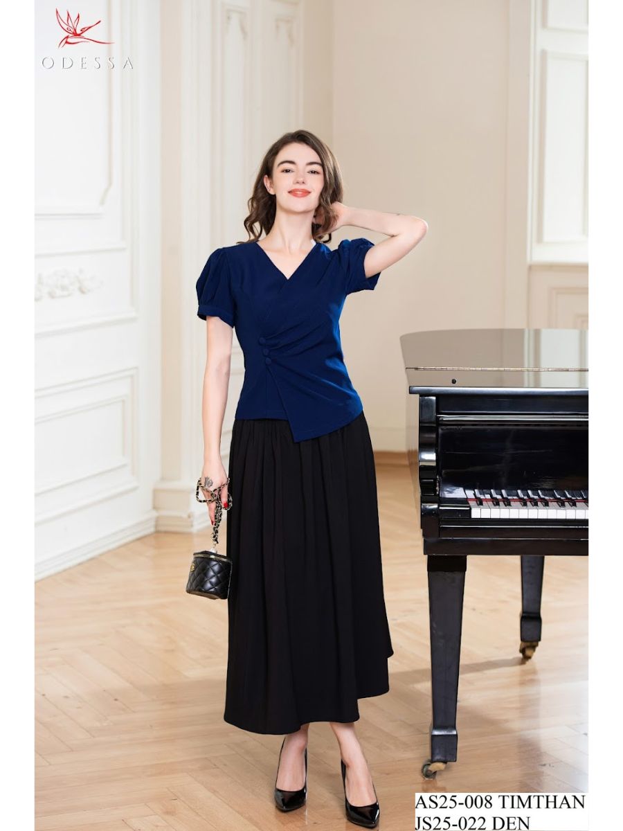 ÁO SƠ MI CỔ CHỮ V THANH LỊCH AS25-008