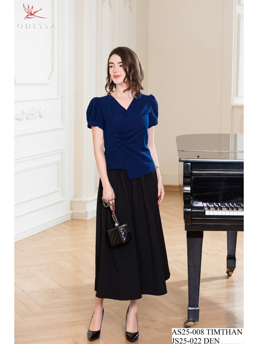 ÁO SƠ MI CỔ CHỮ V THANH LỊCH AS25-008