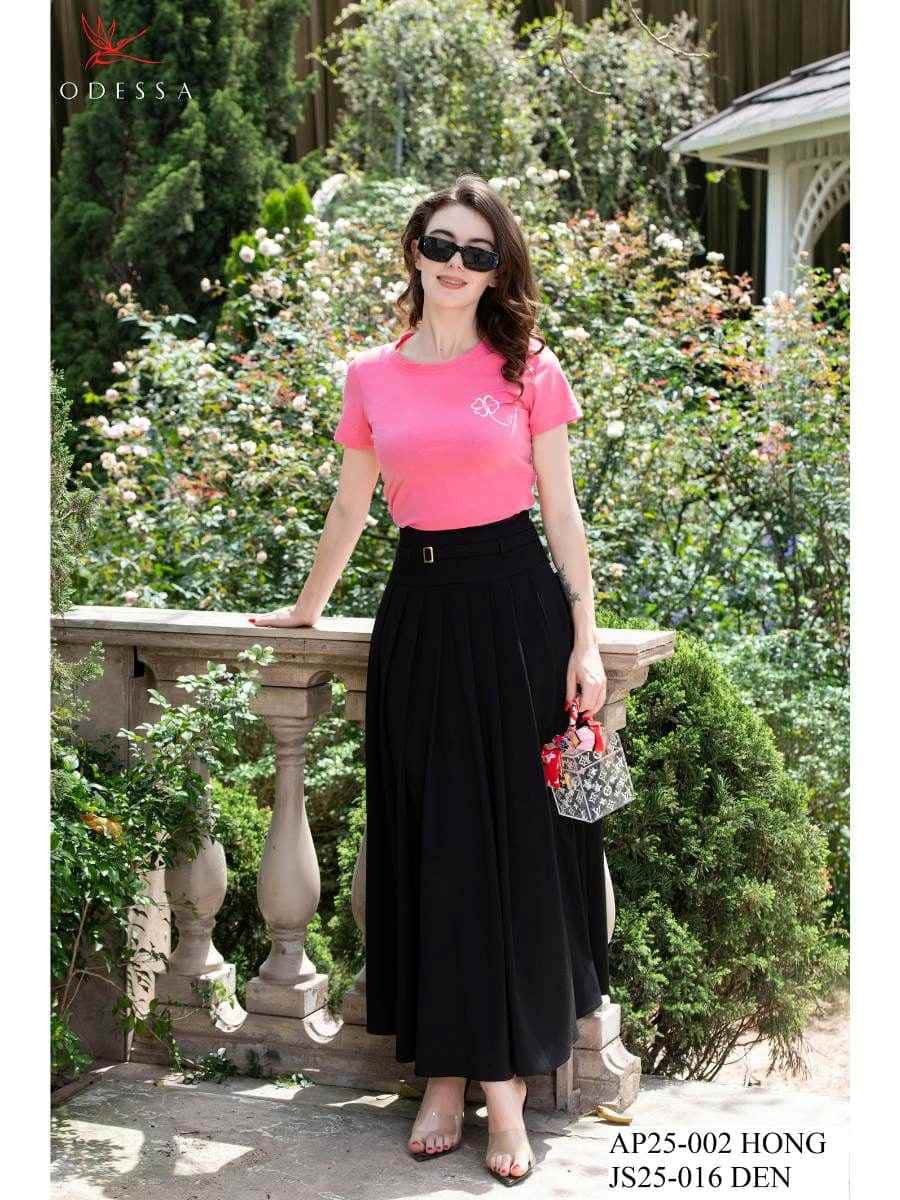 CHÂN VÁY JUYP XẾP LY DÁNG DÀI JS25-016