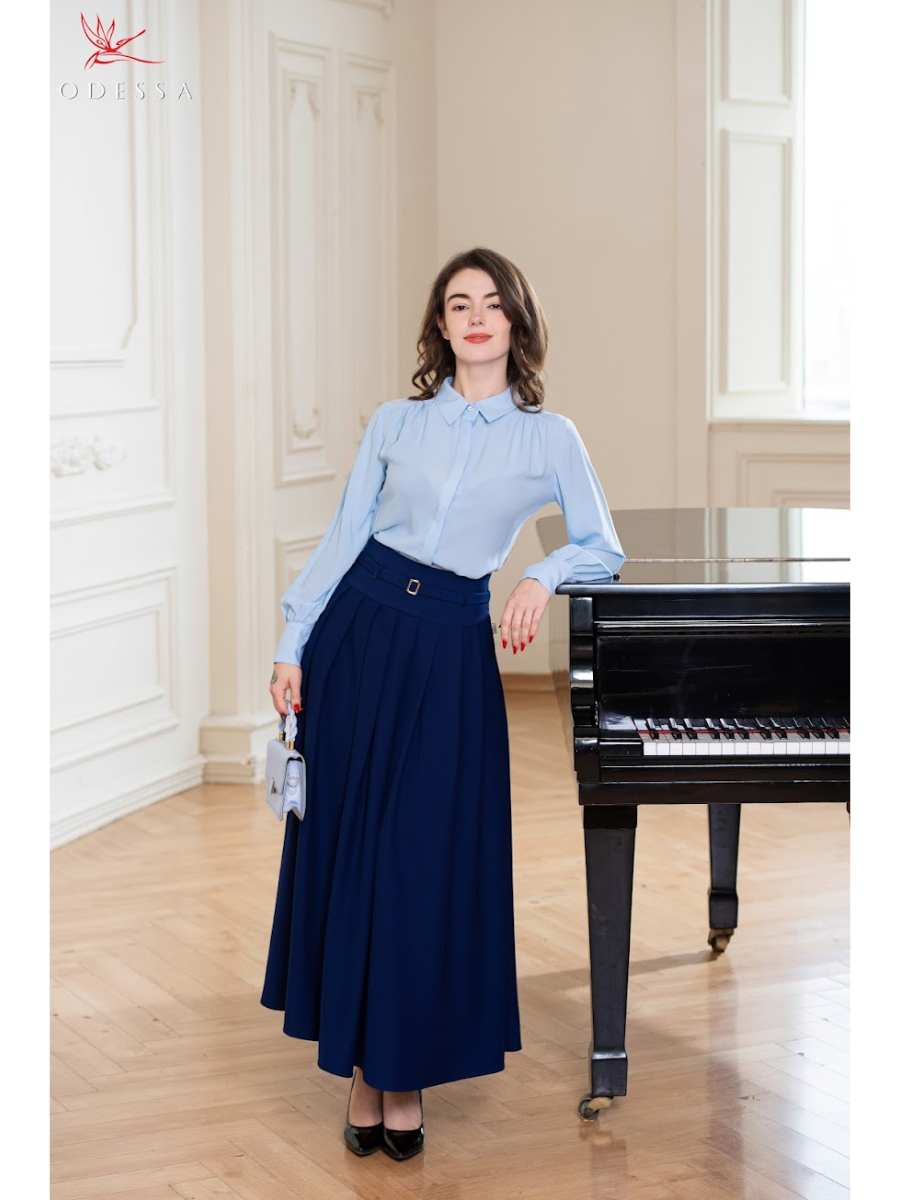 CHÂN VÁY JUYP XẾP LY DÁNG DÀI JS25-016