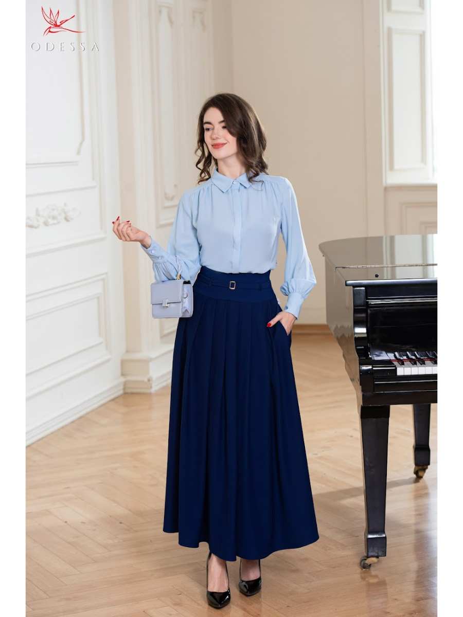 CHÂN VÁY JUYP XẾP LY DÁNG DÀI JS25-016