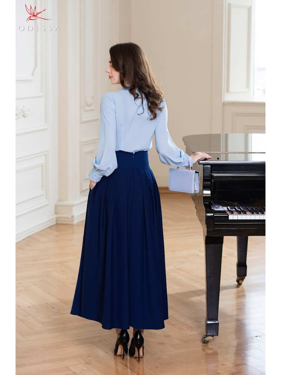 CHÂN VÁY JUYP XẾP LY DÁNG DÀI JS25-016