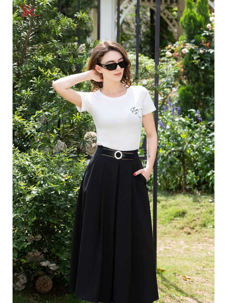 CHÂN VÁY JUYP XẾP LY DÁNG DÀI JS25-021