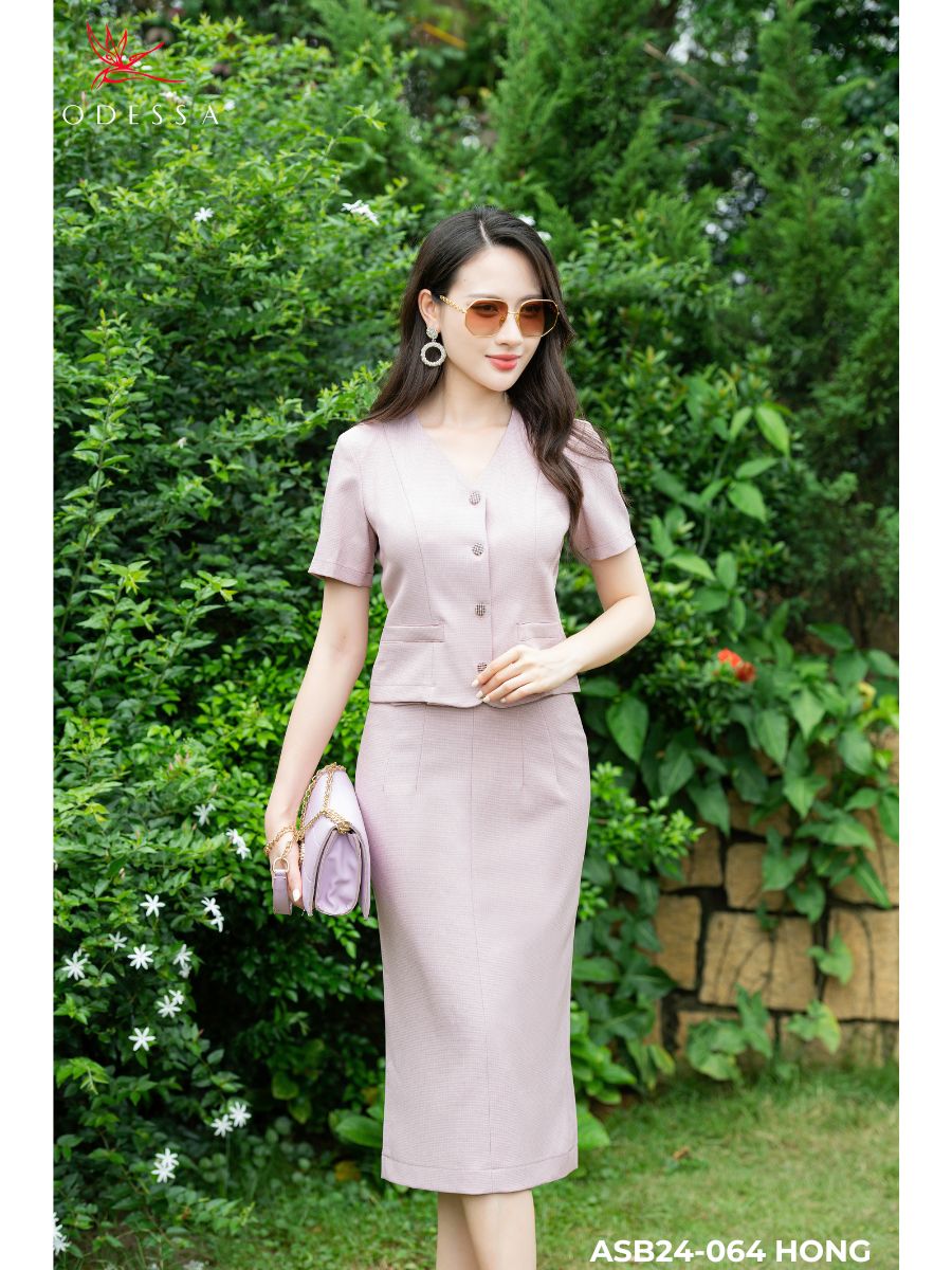 ÁO SƠ MI CỔ TIM PHỐI TÚI ASB24-064