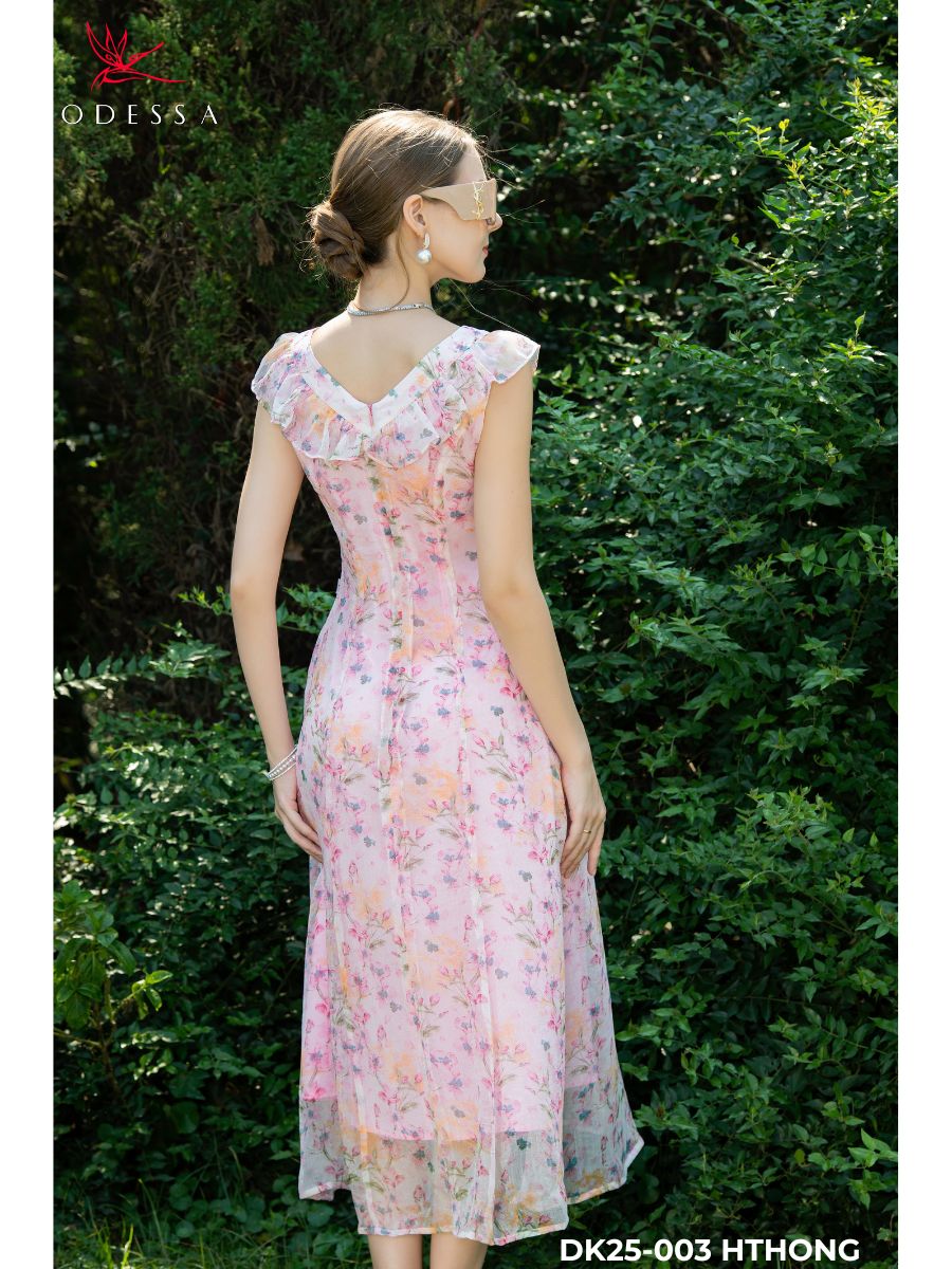 ĐẦM CỔ TIM TRƯỚC SAU DK25-003