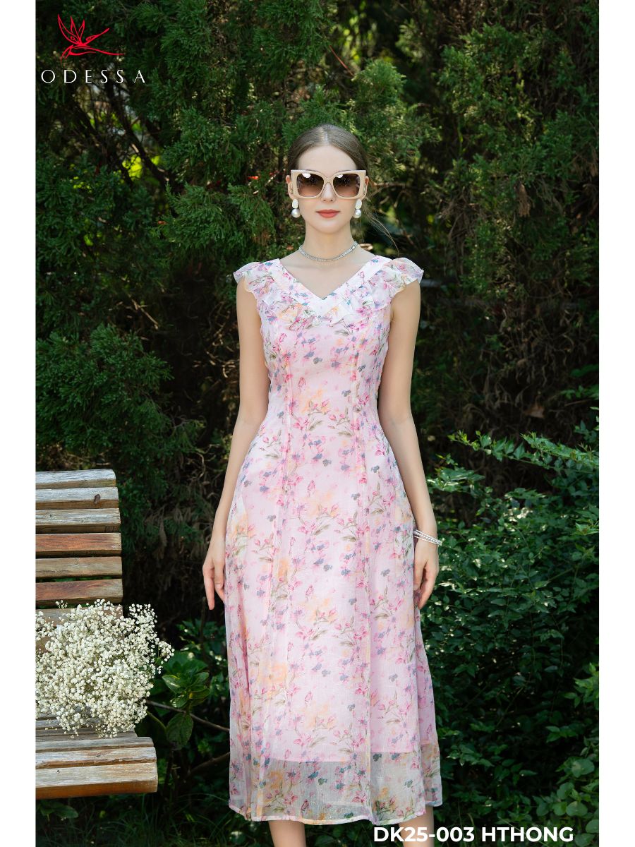 ĐẦM CỔ TIM TRƯỚC SAU DK25-003