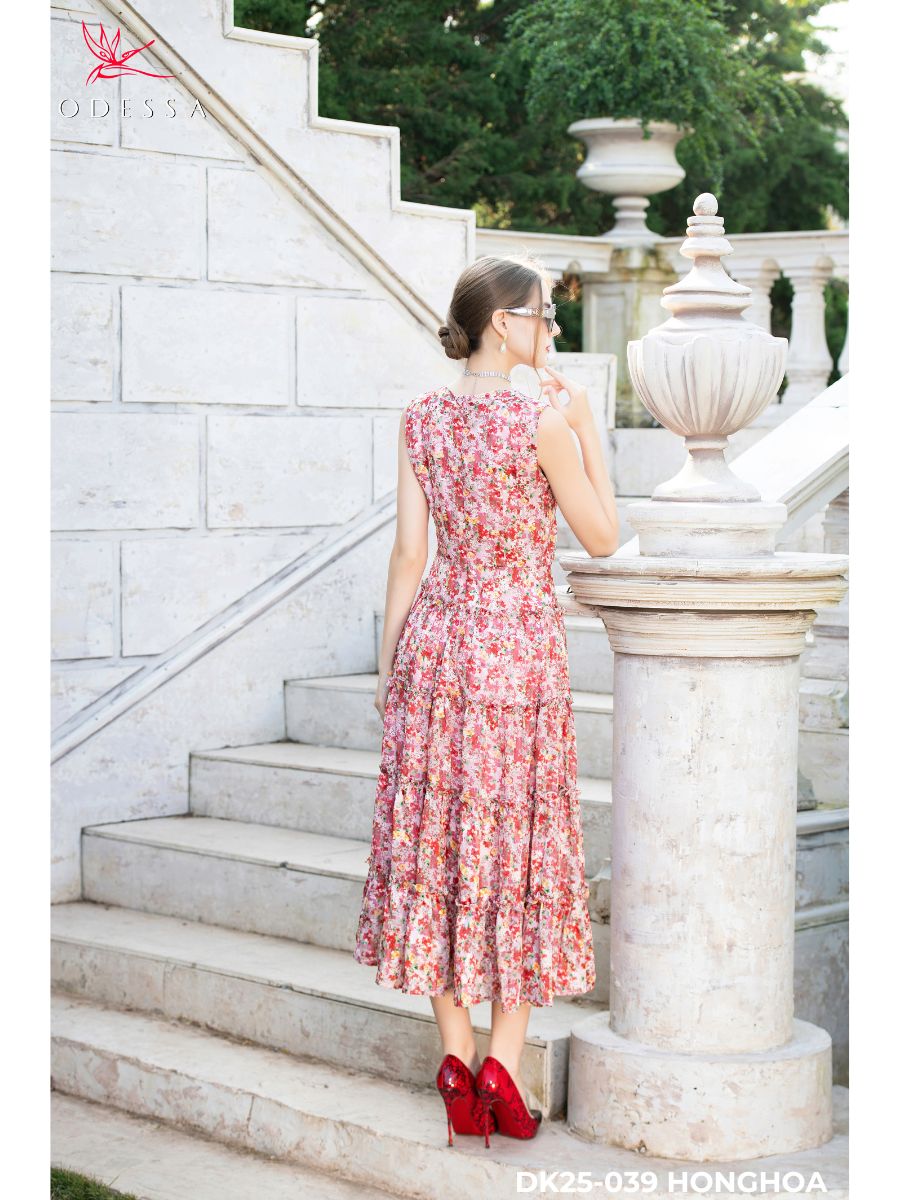 ĐẦM CỔ THUYỀN NHIỀU TẦNG DK25-039