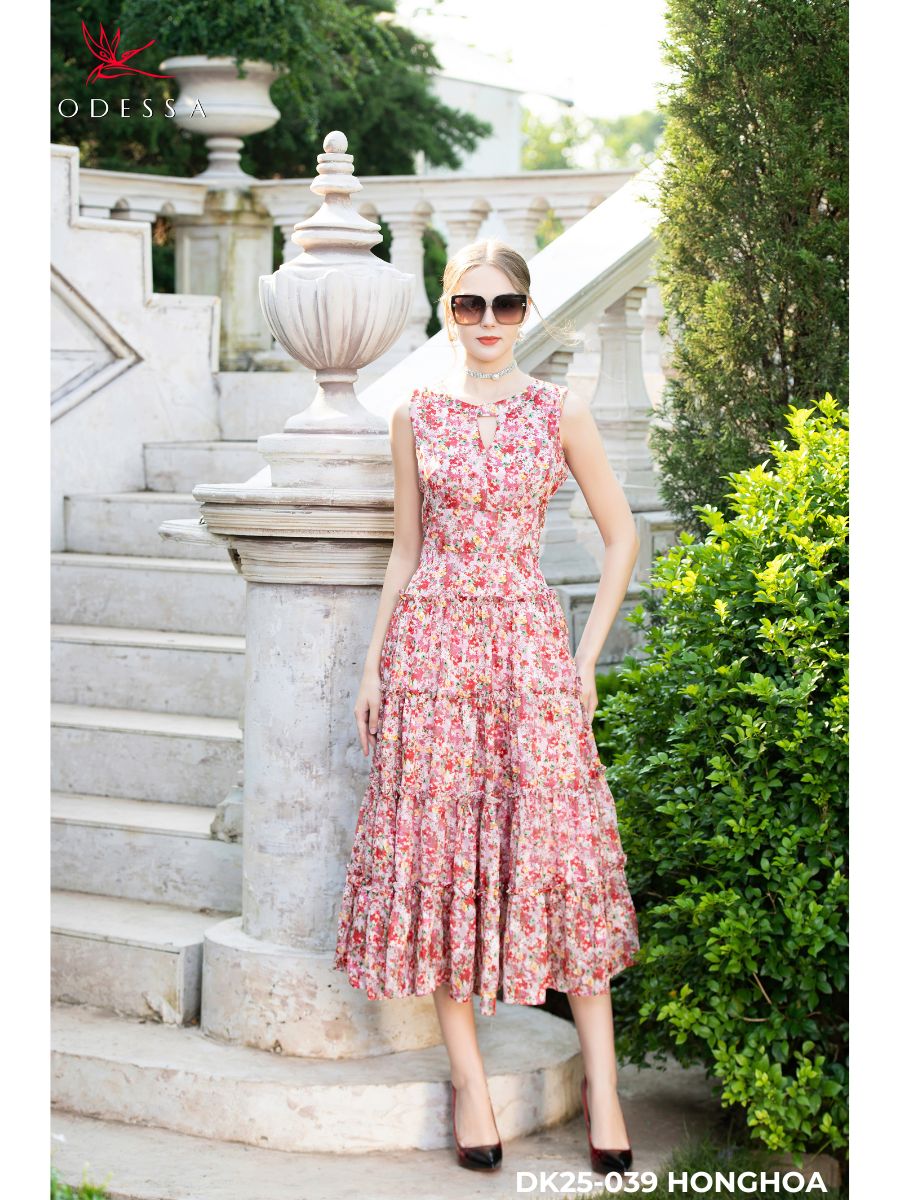 ĐẦM CỔ THUYỀN NHIỀU TẦNG DK25-039