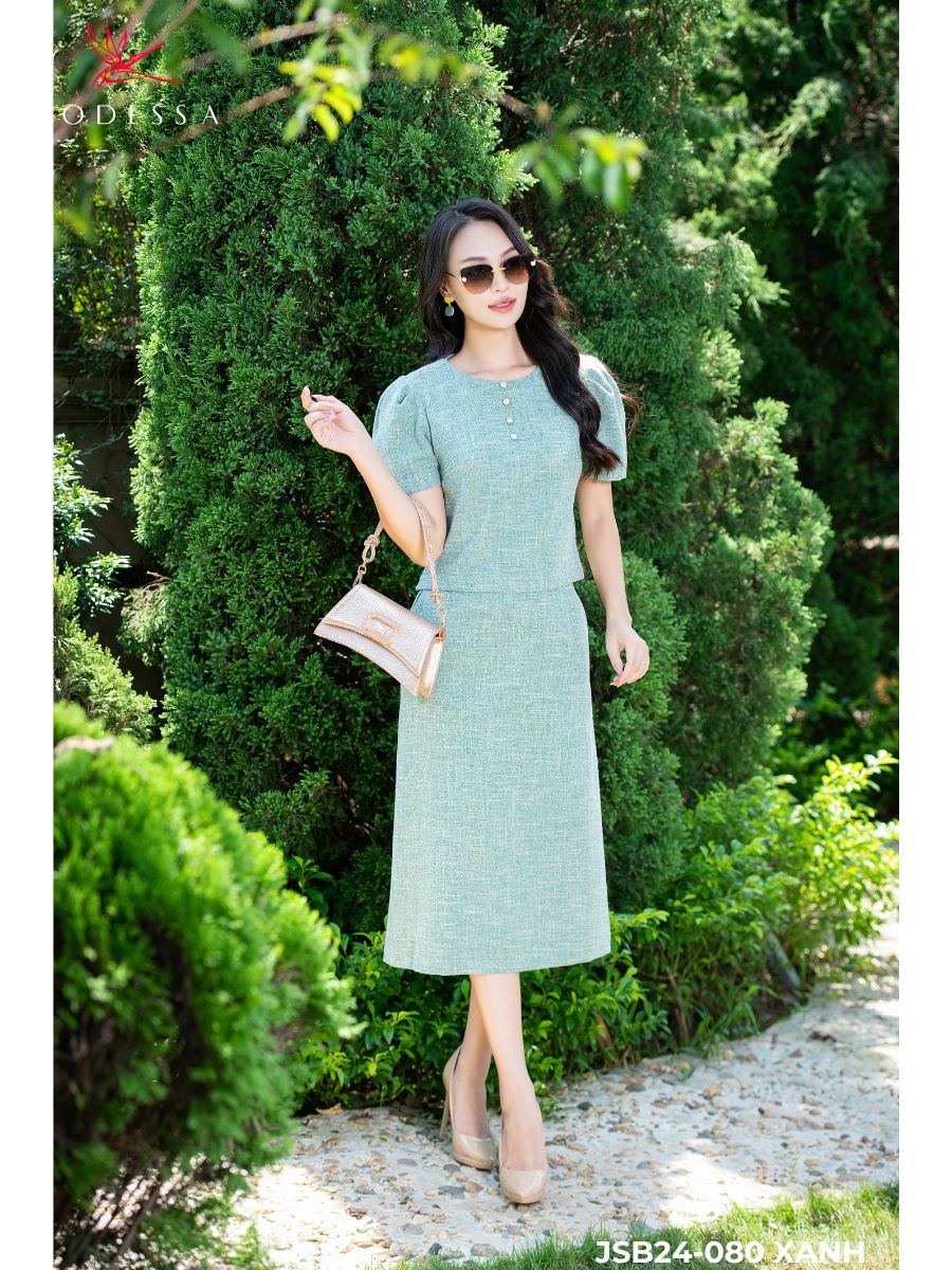 CHÂN VÁY SUÔNG BASIC THỜI THƯỢNG JSB24-080