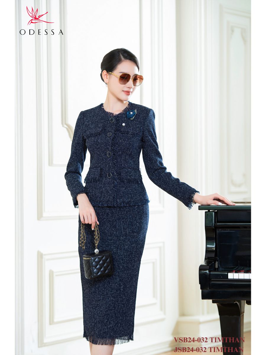 ÁO VEST DẠ CỔ TRÒN VSB24-032