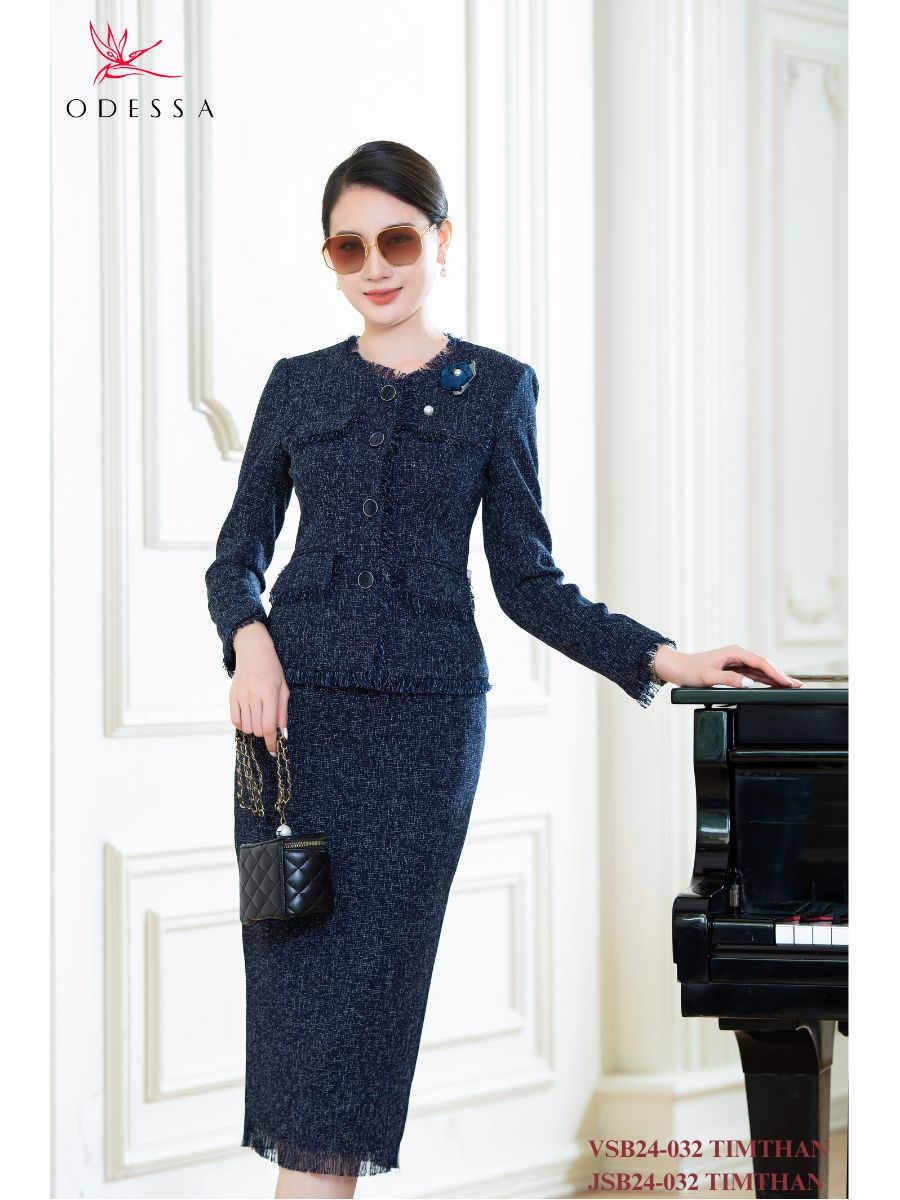 ÁO VEST DẠ CỔ TRÒN VSB24-032