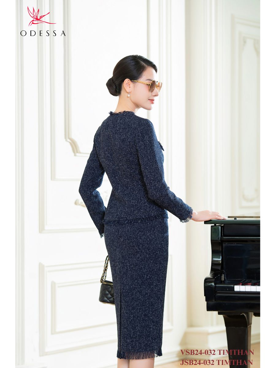 ÁO VEST DẠ CỔ TRÒN VSB24-032