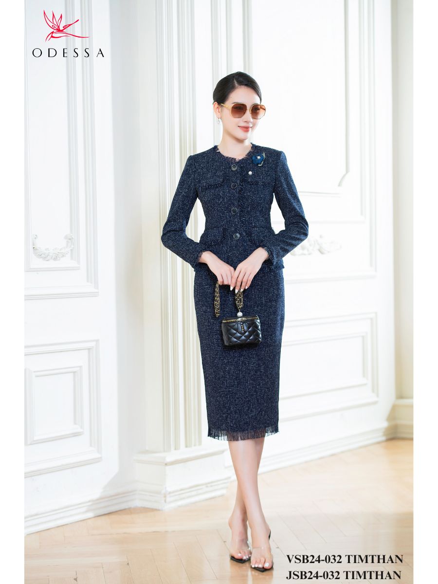 ÁO VEST DẠ CỔ TRÒN VSB24-032