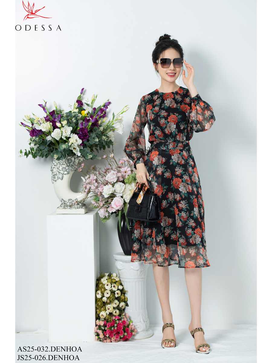 ÁO SƠ MI CỔ TRÒN TAY PHỒNG AS25-032