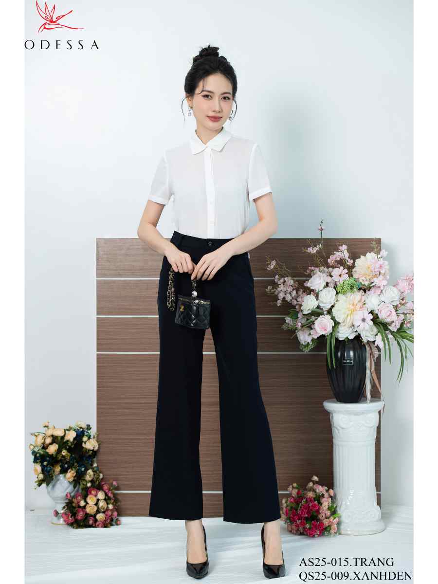 ÁO SƠ MI CỘC TAY BASIC THANH LỊCH AS25-015