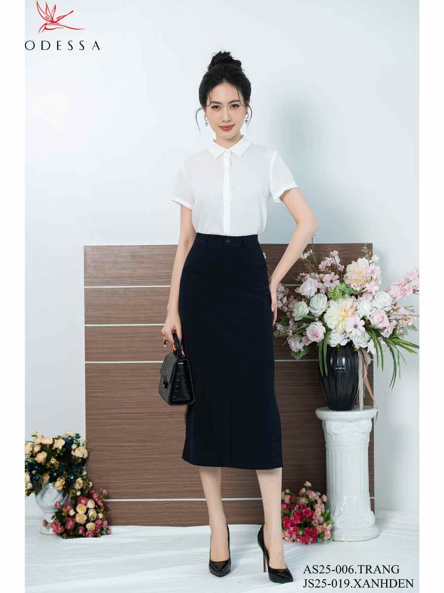 ÁO SƠ MI CỘC TAY SANG TRỌNG AS25-006