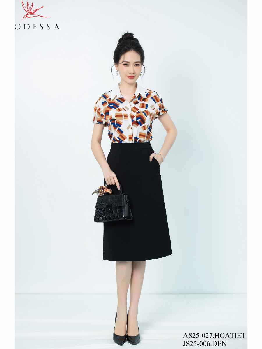 ÁO SƠ MI HỌA TIẾT HIỆN ĐẠI AS25-027