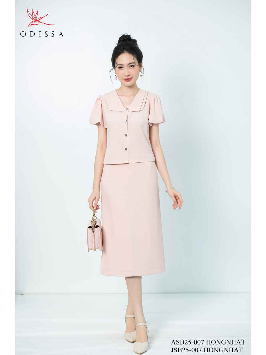 CHÂN VÁY CÔNG SỞ MIDI ÔM NHẸ TINH TẾ JSB25-007