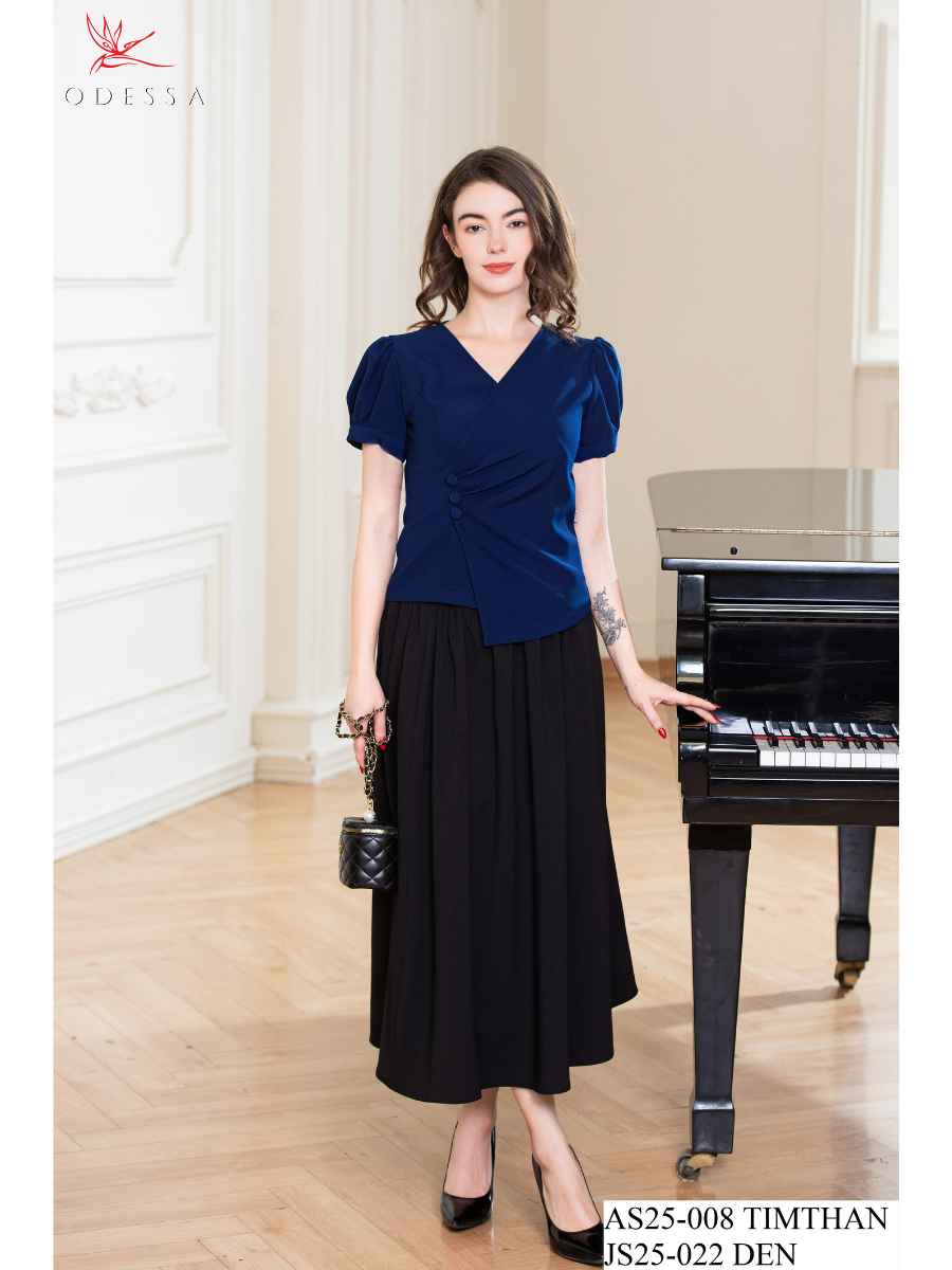 CHÂN VÁY XẾP LY THANH LỊCH JS25-022