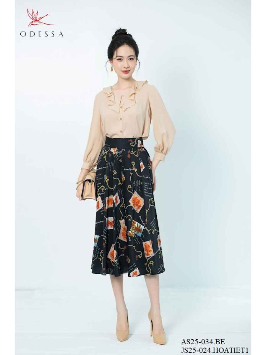  CHÂN VÁY XÒE CẠP CAO BẢN TO JS25-024