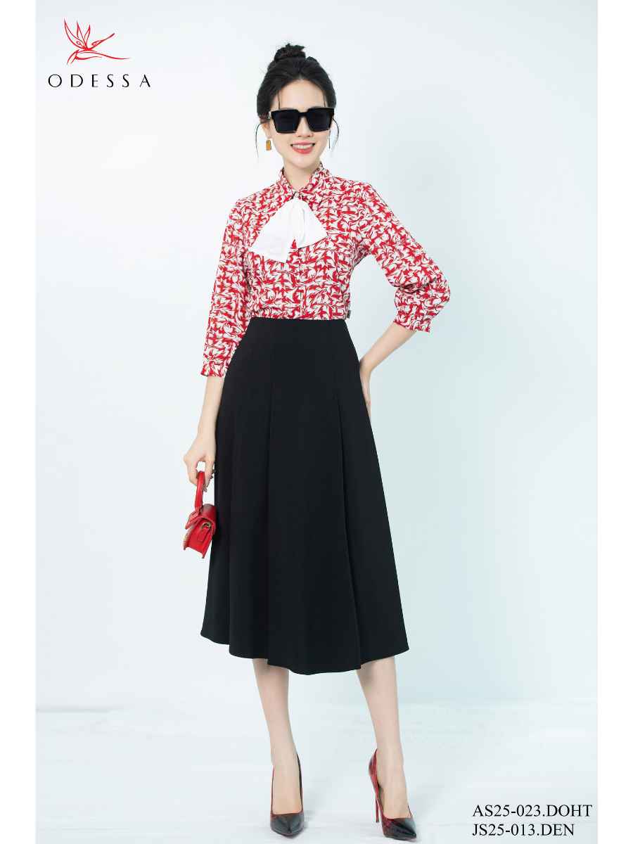 CHÂN VÁY XÒE XẾP LY BỒNG BỀNH JS25-013