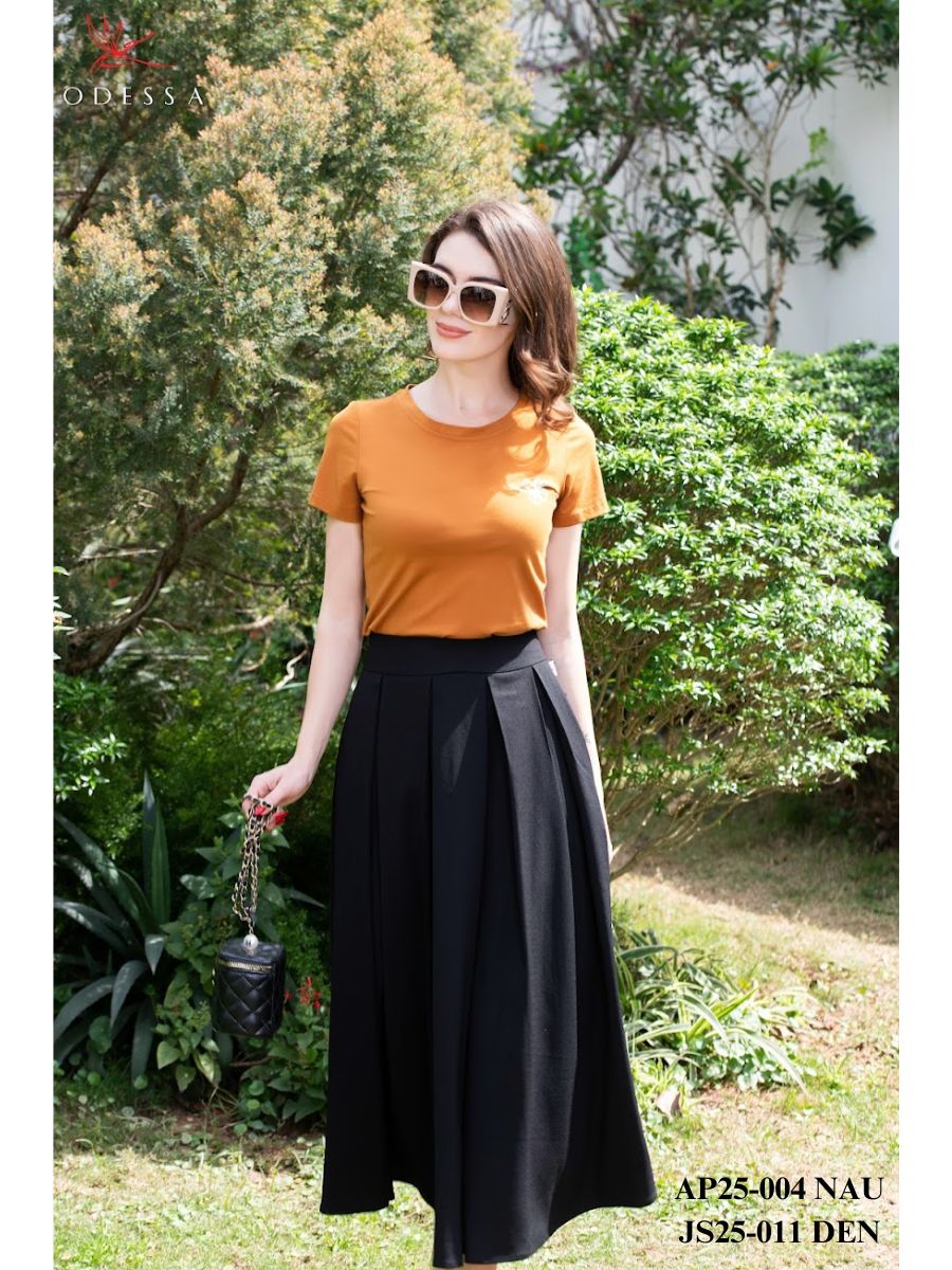 CHÂN VÁY JUYP XẾP LY DÁNG DÀI JS25-011